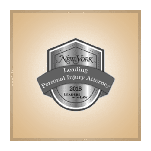 New York Leading Personal Injury Attorney award badge recognizing KDS Law.