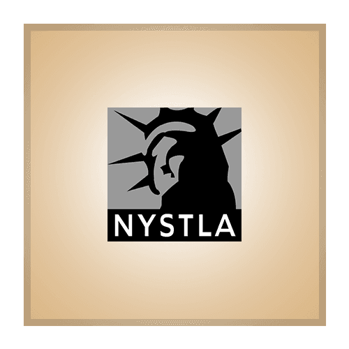 NYSTLA logo representing KDS Law membership in New York State Trial Lawyers Association.