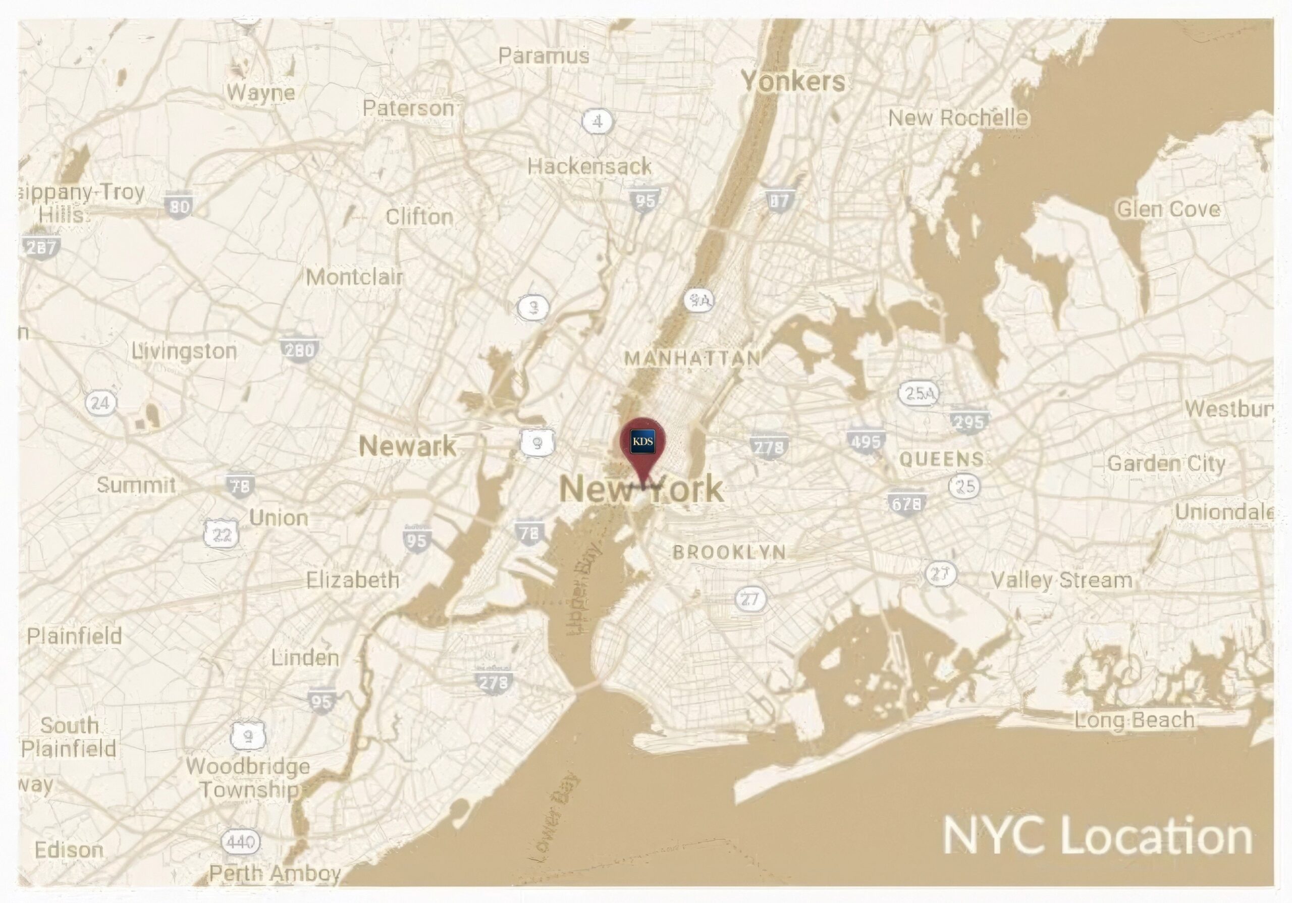 new york office location map kds law