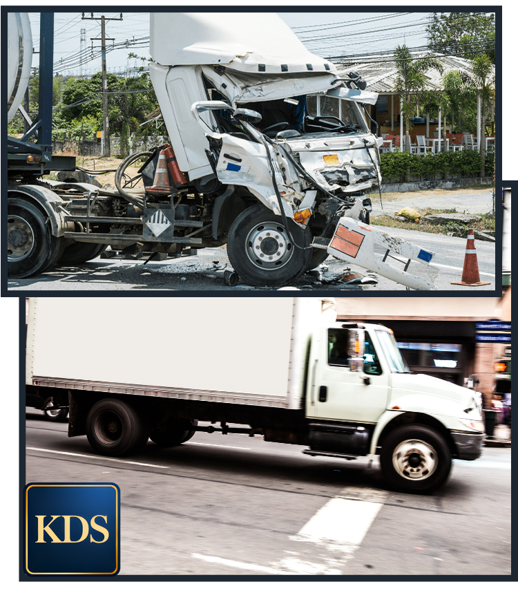 truck accident collage kds law