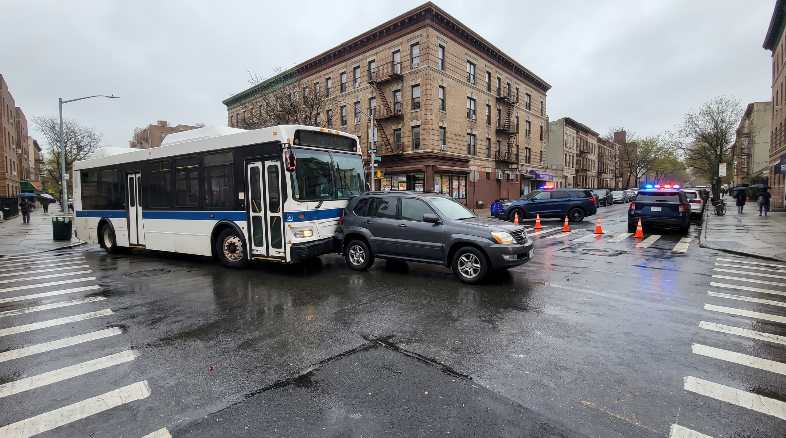 Brooklyn, NY – Two Injured After Bus and SUV Collide at Ralph Avenue and Glenwood Road in Canarsie