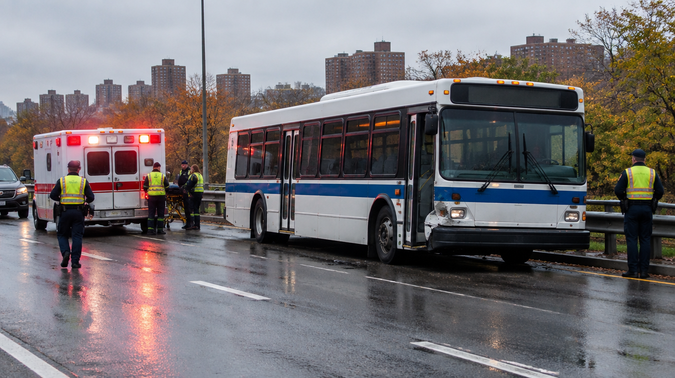 Brooklyn, NY – Eleven Injured After MTA Bus and Ambulance Collide on the Belt Parkway near Exit 15